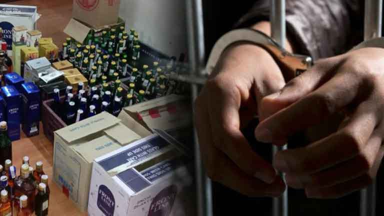 Police-seized-liquor-worth-Rs-80-lakh-in-Bihar's-Darbhanga