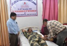 BSF organized blood donation camp on the eve of 59th Foundation Day